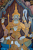 Detail from a mural painting with a 'Ramakien' motif - Thai version of the Indian Ramayana - from the temple complex of the Emerald Buddha, Bangkok (late 18th century) 